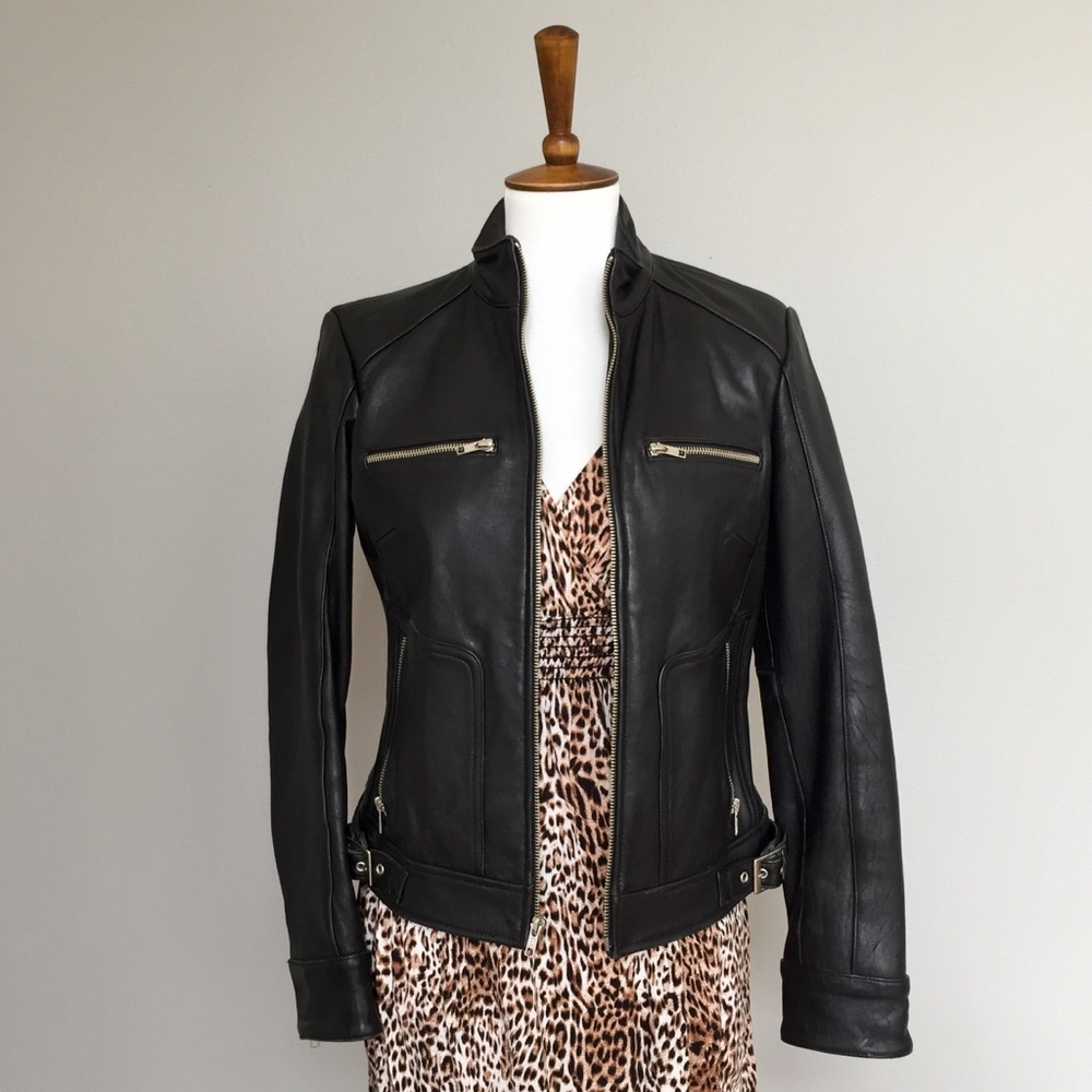 Mossimo Black Genuine Leather Jacket